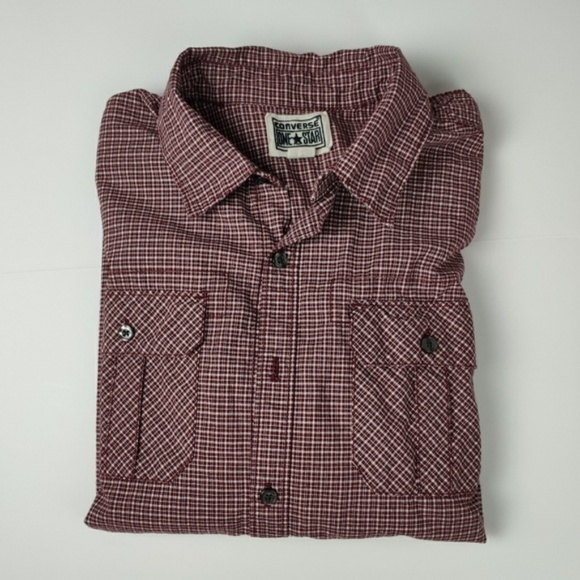 Converse Other - Converse One Star Long Sleeve Button Up Medium